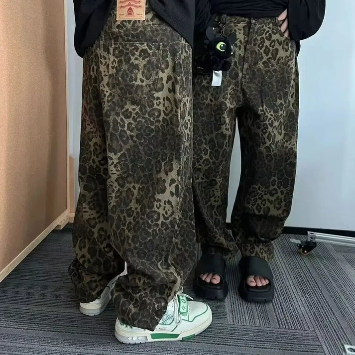 Mirla | Virala jeans med leopardsmönster-Eva Jonsson
