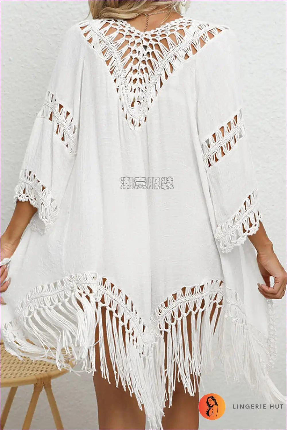 Mirla | Virkat Fringed Strandcardigan - Bohemisk Solskydd med Stil-Eva Jonsson