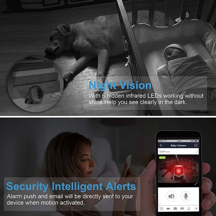 Mirla | Wifi Mini Kamera | Nattvision, ljud- och videoinspelning för hem säkerhet-Eva Jonsson