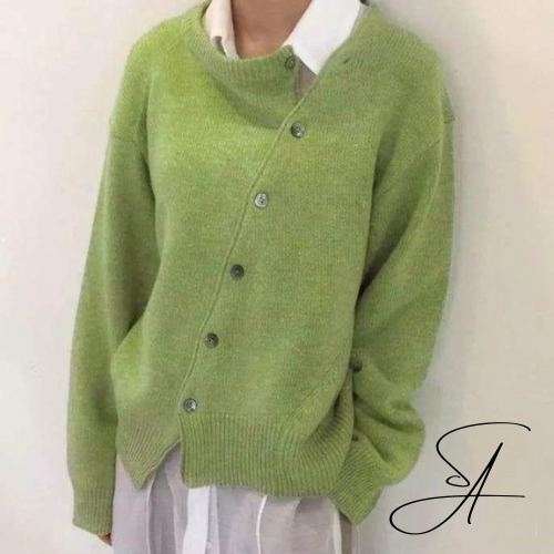 Mirla | Wrap-cardigan med stiliga knapppdetaljer-Eva Jonsson