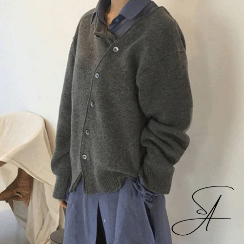 Mirla | Wrap-cardigan med stiliga knapppdetaljer-Eva Jonsson