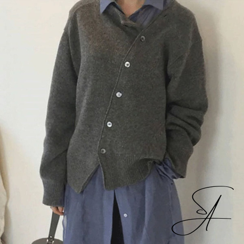 Mirla | Wrap-cardigan med stiliga knapppdetaljer-Eva Jonsson