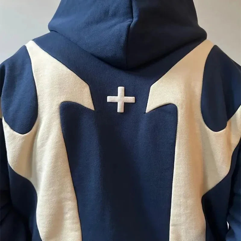 Mirla | Zip Hoodie med Djävulsmotiv-Eva Jonsson