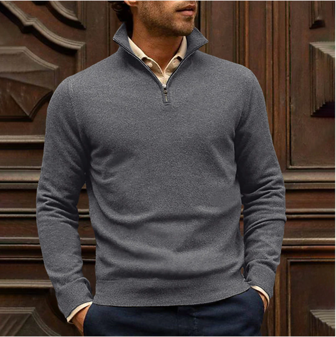 Mirla | Zip-Tröja I Bomullsblandning-Eva Jonsson
