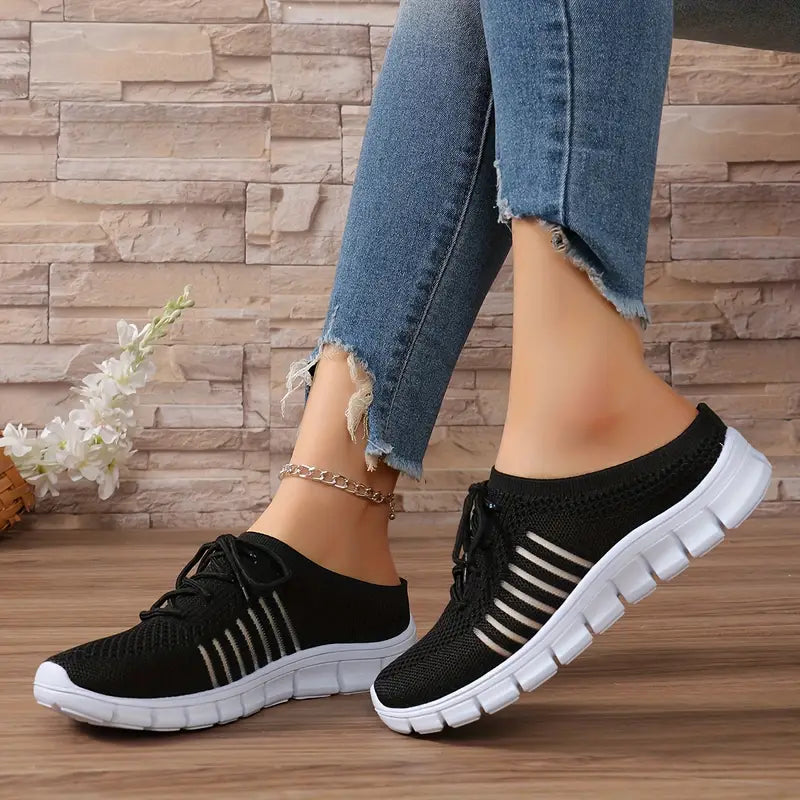 Mules, Ergonomiska, Slip-on, Ortopediska skor, Sneakers för kvinnor-Eva Jonsson