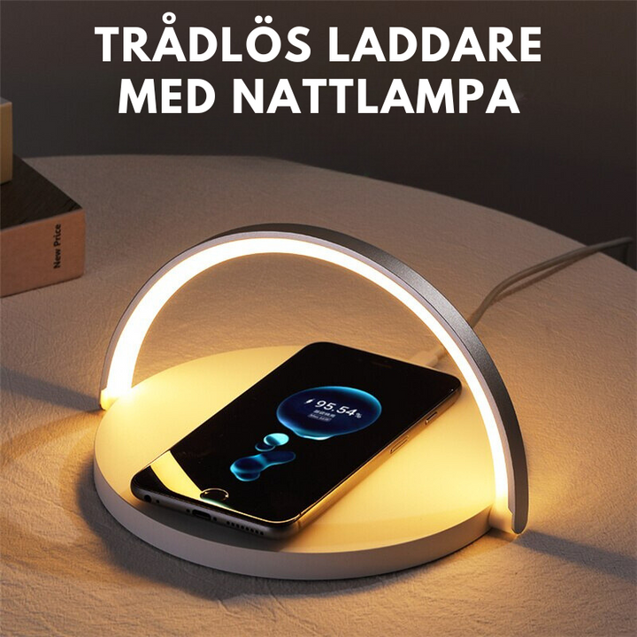 Multifunktionellt laddningsställ | LED-ljus Trådlös laddningsstation-Eva Jonsson