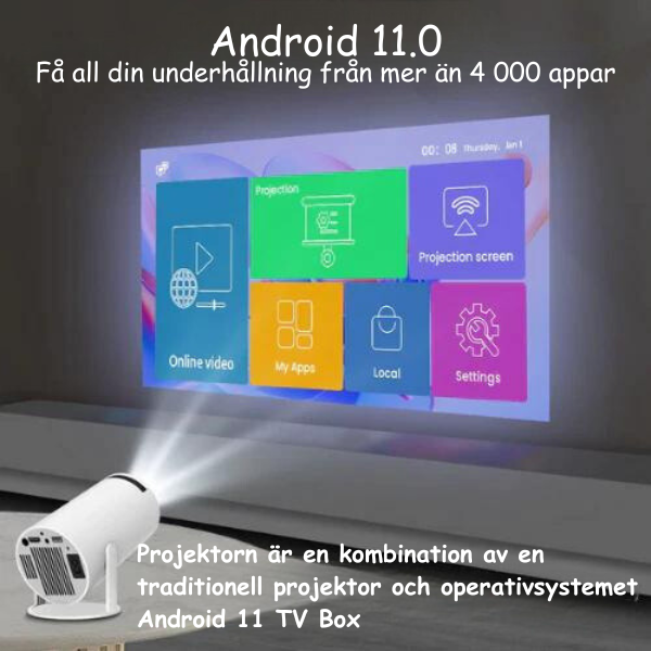 Nano bärbar projektor | Den smarta HD-projektorn för hemmabio-Eva Jonsson