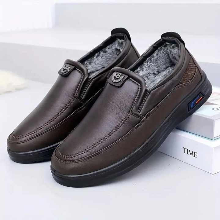 Nelson Winter Loafers | Varma pälsfodrade skor för män-Eva Jonsson
