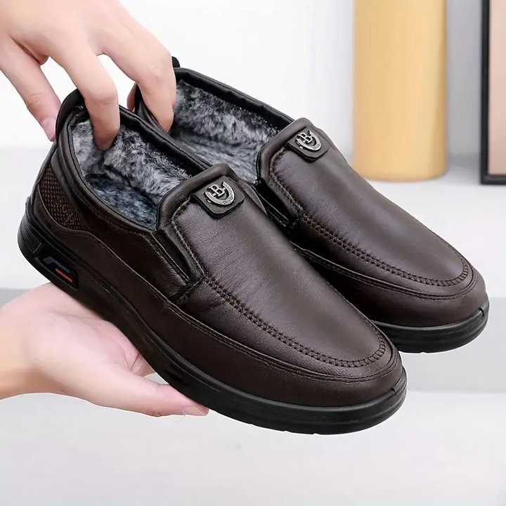Nelson Winter Loafers | Varma pälsfodrade skor för män-Eva Jonsson