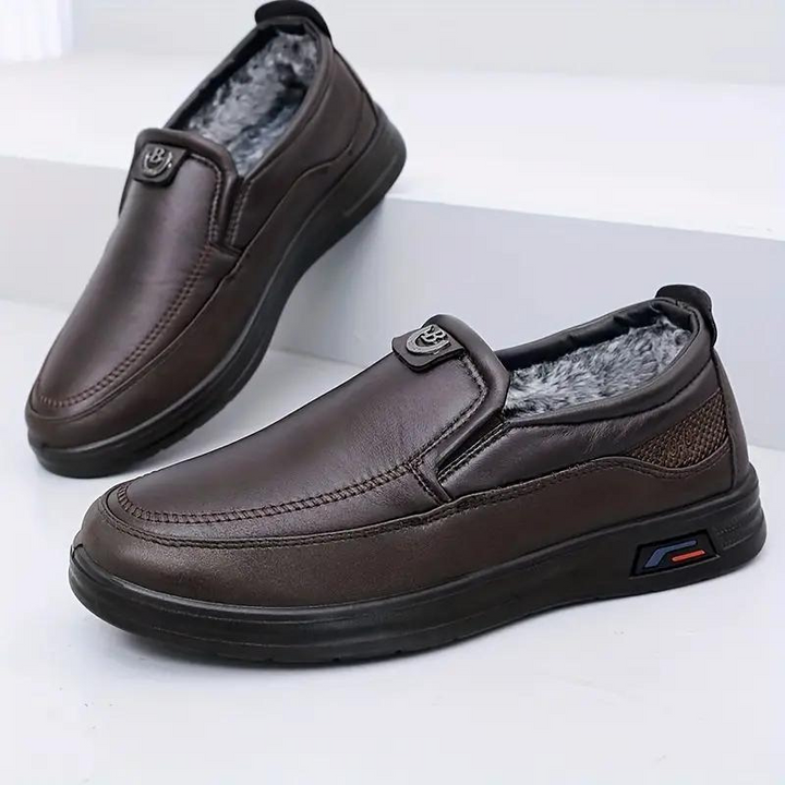 Nelson Winter Loafers | Varma pälsfodrade skor för män-Eva Jonsson