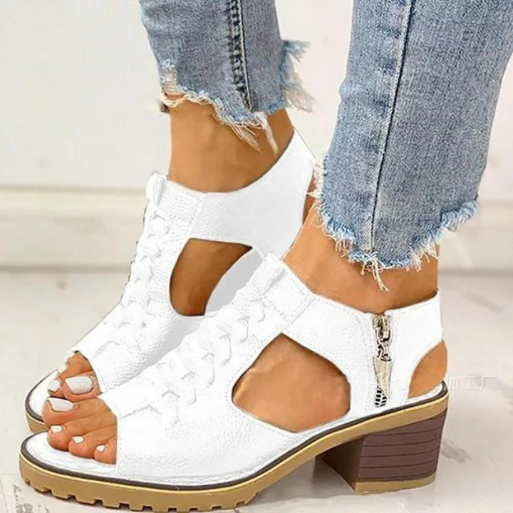 Nora | Sandaler med moderiktig klack-Eva Jonsson