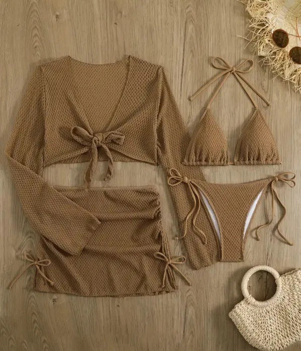 Damen luftiger Netz-Bikini mit sportlichem Cover-Up Echo Archiv