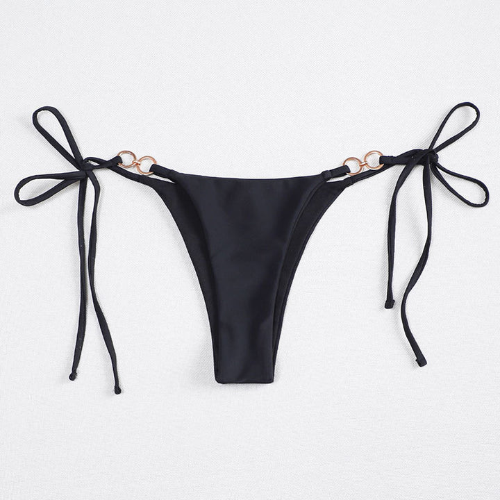 Damen Bikiniunterteil mit verstellbaren Bindebändern und elegantem Ringdetail Echo Archiv