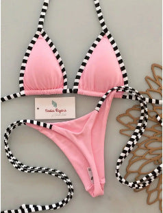Damen Triangel-Bikini mit frischem Melonenmuster Echo Archiv