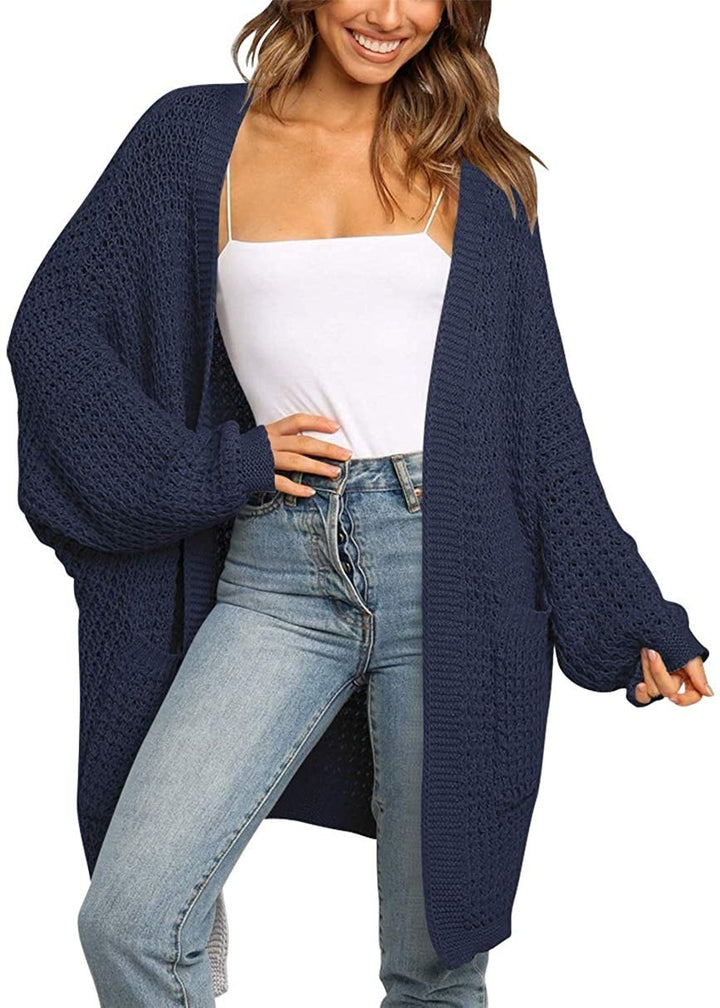Damer avslappnad stickad cardigan Eva Jonsson