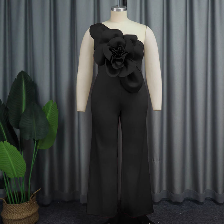 Damer Elegant Jumpsuit med blommig axeldetalj Mirla-Eva Jonsson