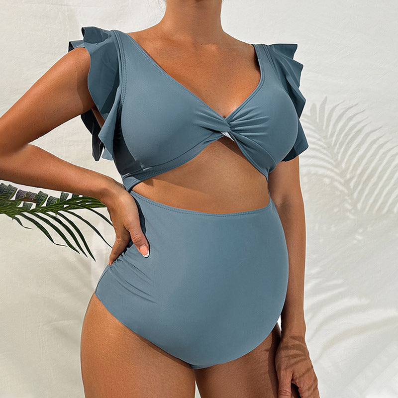 Damen Bikiniset mit aufregendem Rüschendesign und hochgeschnittenem Slip Echo Archiv