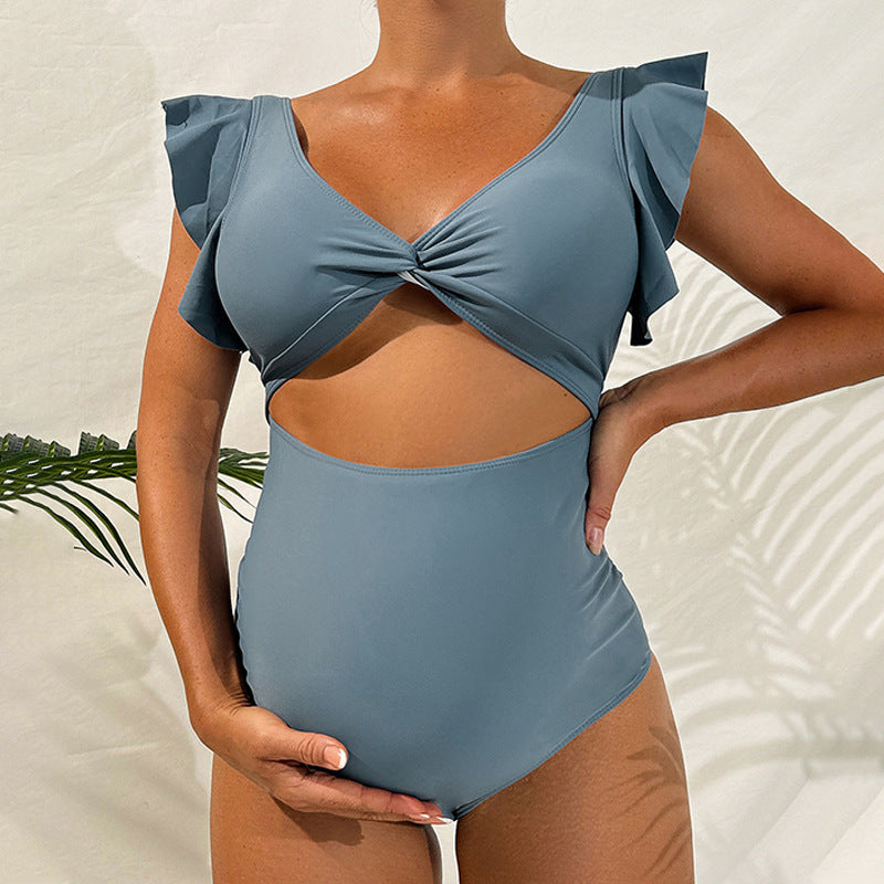 Damen Bikiniset mit aufregendem Rüschendesign und hochgeschnittenem Slip Echo Archiv