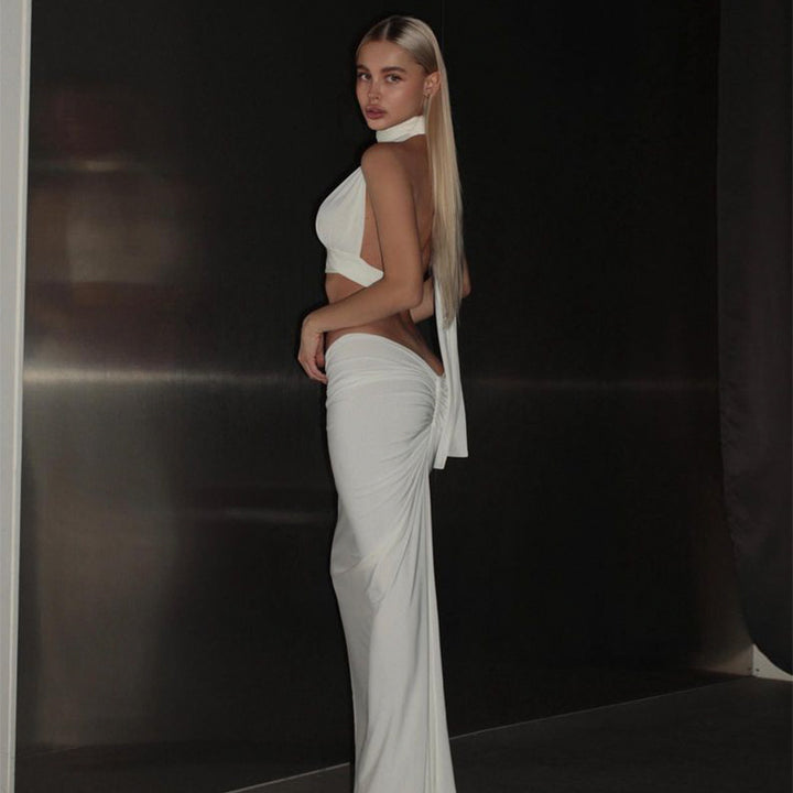 Damer Crop Top och Maxikjol Set Eva Jonsson