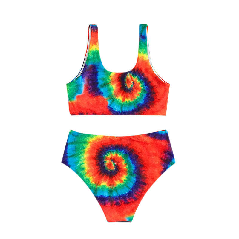 Damen Buntes Spiralmuster Bikini-Set Echo Archiv