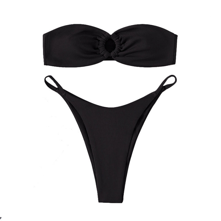 Damen Bandeau-Bikini mit Ringdetails Echo Archiv