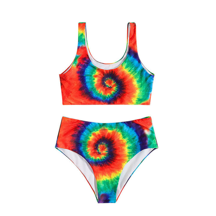 Damen Buntes Spiralmuster Bikini-Set Echo Archiv