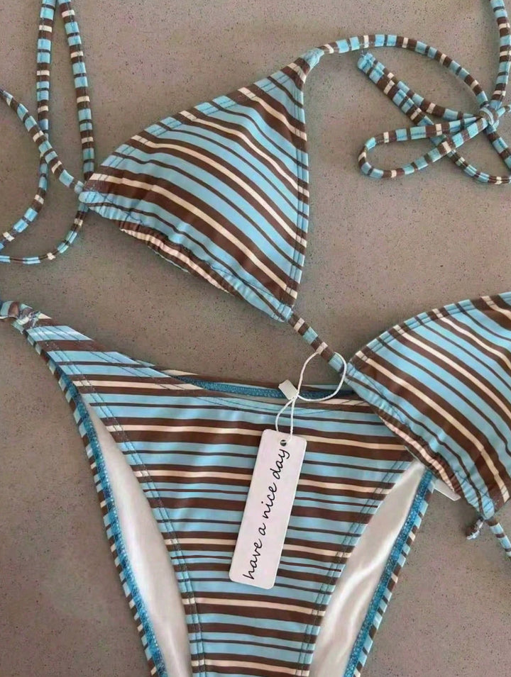Damen Triangel-Bikini mit klassischem Punktmuster Echo Archiv