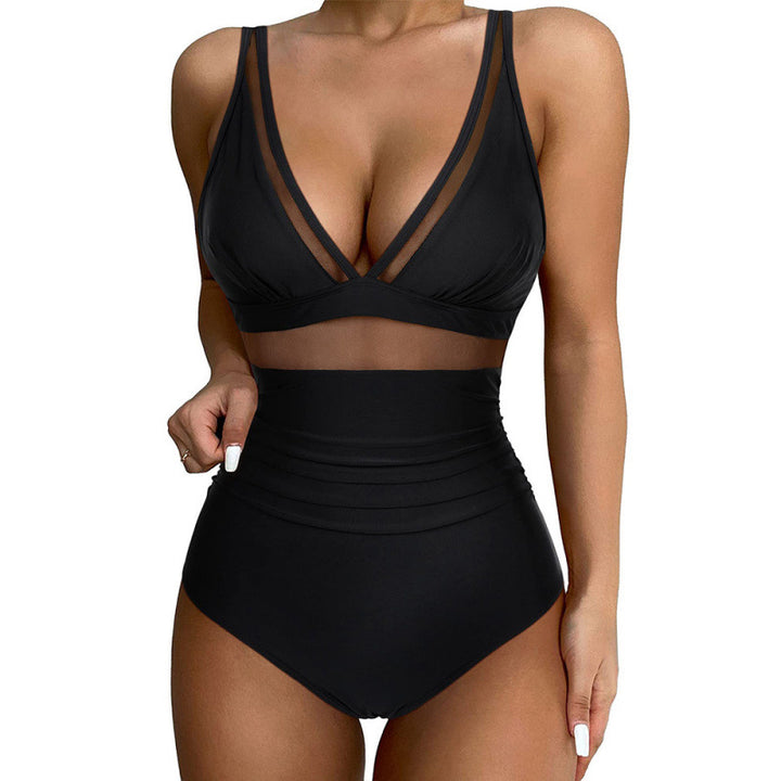Damen Hochgeschnittener Badeanzug mit modischem Cut-Out Echo Archiv