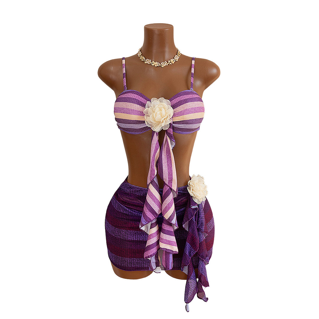 Damen Bandeau-Bikini mit raffiniertem Wickelrock Echo Archiv