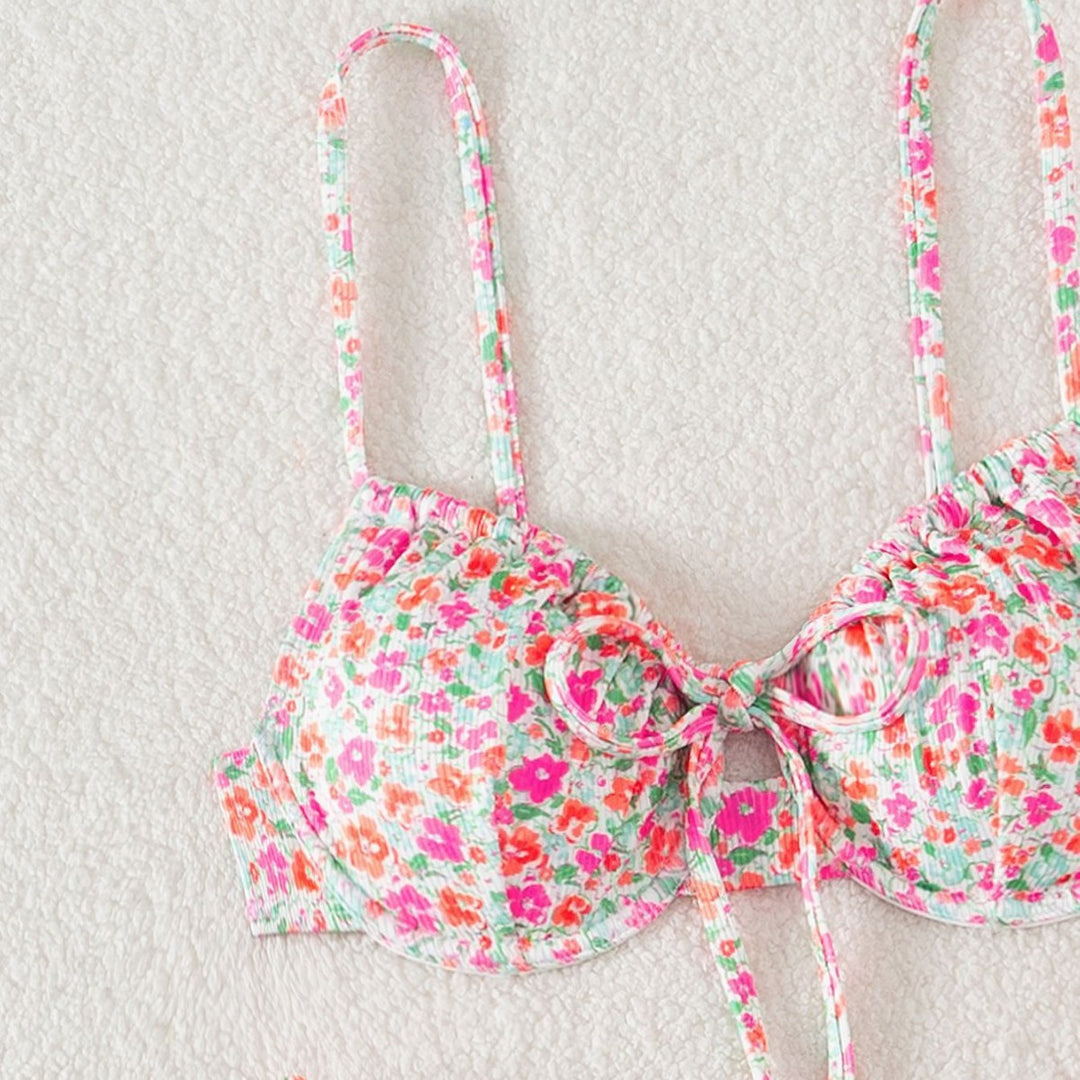 Damen Blumenmuster Bikini-Set Echo Archiv