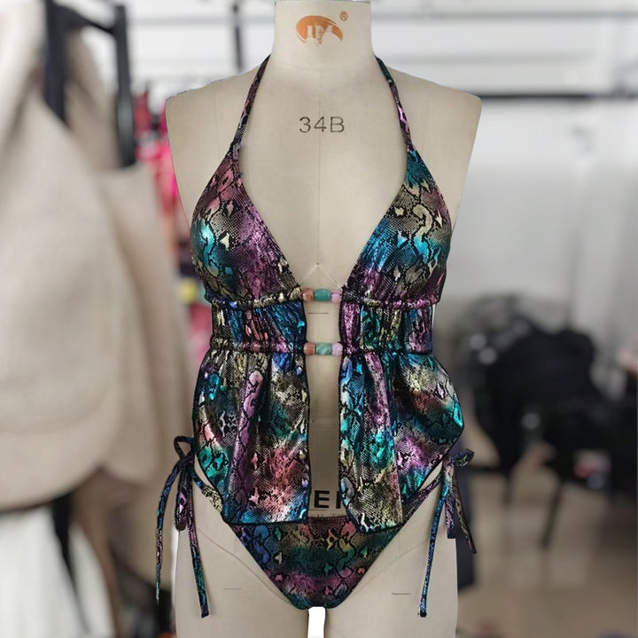 Damen Trendy Badeanzug mit einzigartigem Design Echo Archiv