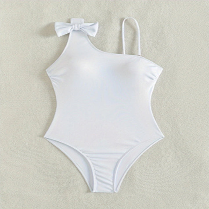 Damen asymmetrischer Einteiler Badeanzug mit Schleifendetail Echo Archiv