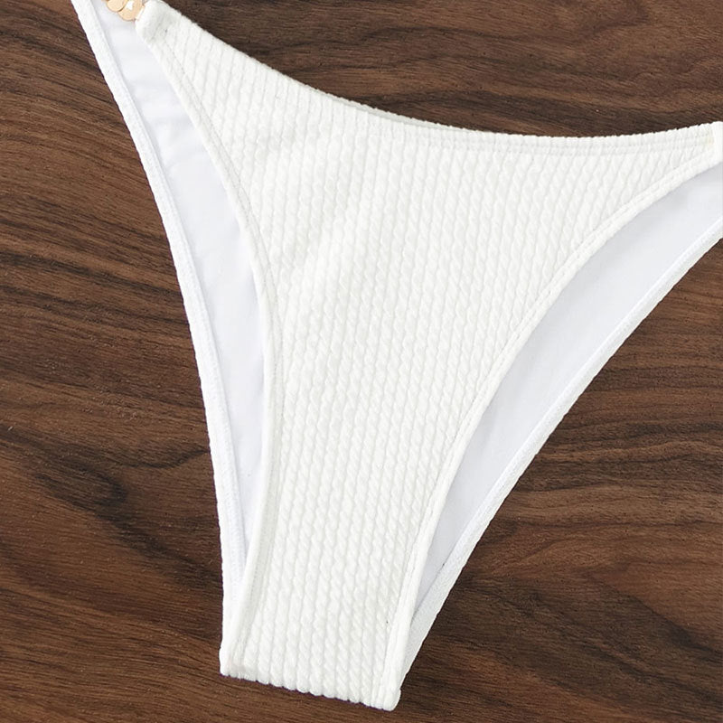 Damen Bandeau-Bikini mit strukturiertem Oberteil und verstellbaren Trägern Echo Archiv