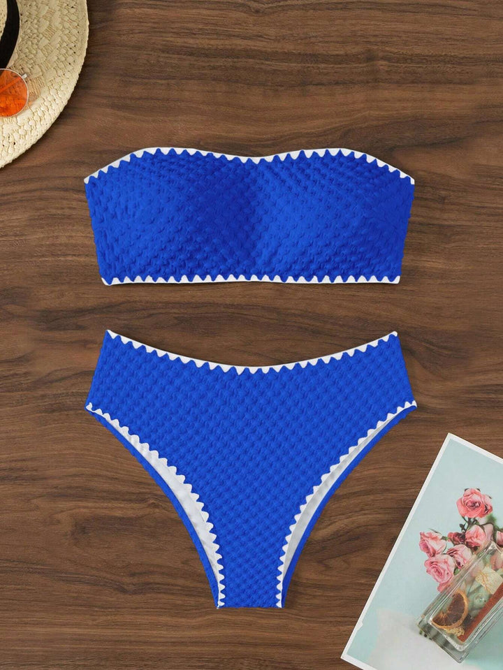 Damen Bandeau-Bikini mit strukturierter Oberfläche Echo Archiv