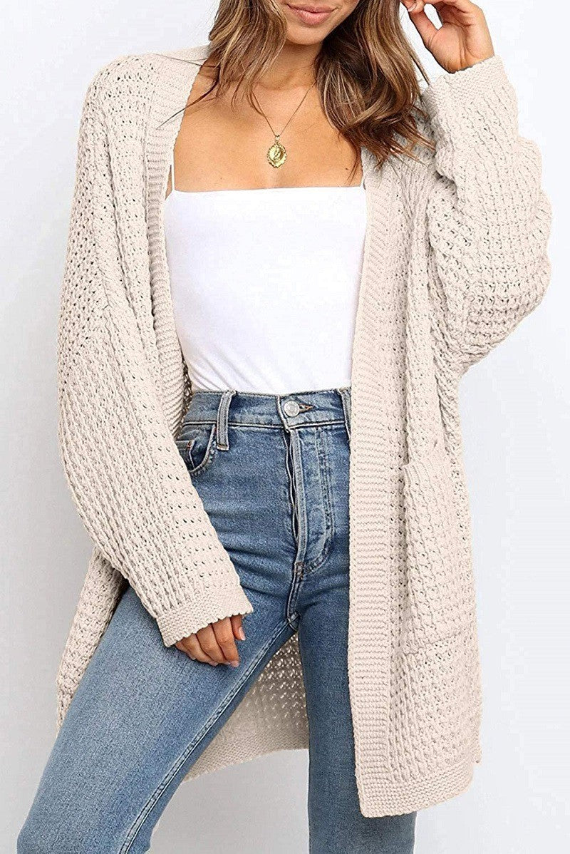 Damer avslappnad stickad cardigan Eva Jonsson
