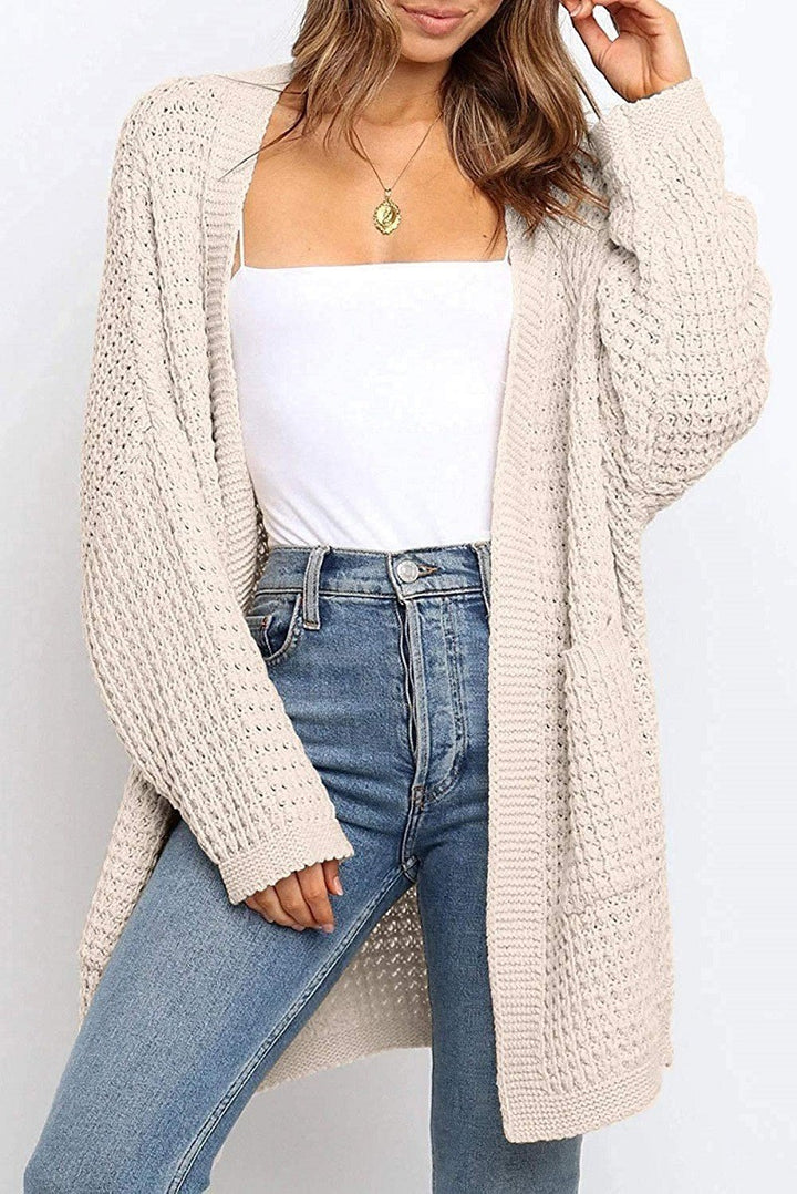 Damer avslappnad stickad cardigan Eva Jonsson