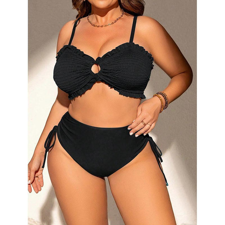 Damen Bandeau-Bikini-Set mit Rüschen und verstellbarem Höschen Echo Archiv