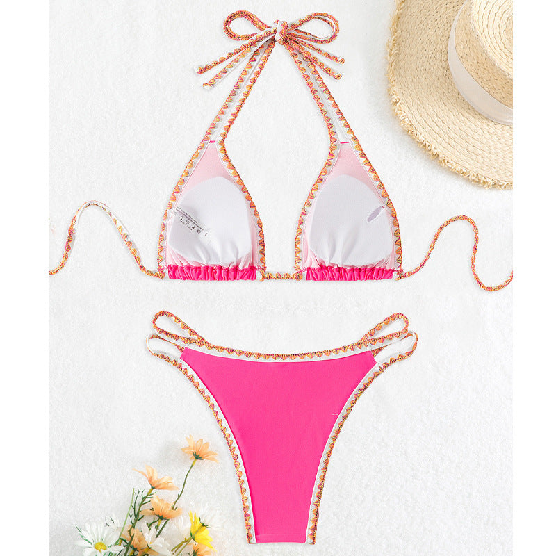 Damen Triangel-Bikini mit dekorativen Bändern Echo Archiv