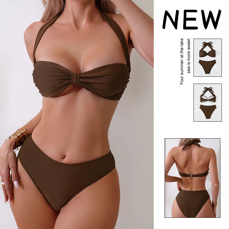 Dam Bandeau-Bikini med romantisk knutdesign Mirla-Eva Jonsson