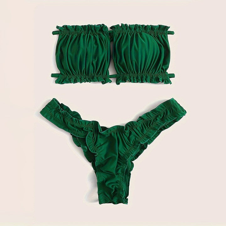 Damen Bandeau-Bikini mit Rüschendetails Echo Archiv 1781604835