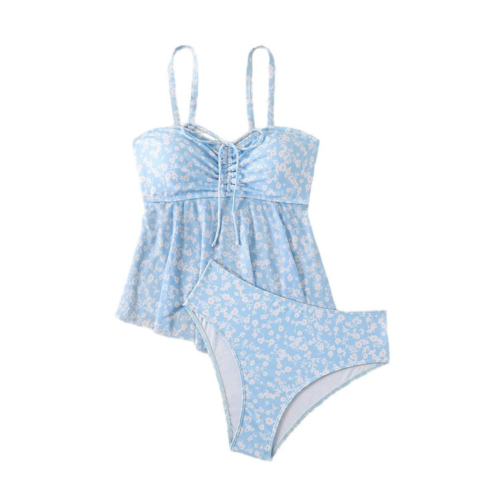 Damen leicht taillierter Tankini mit floralem Muster Echo Archiv