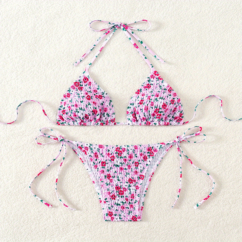 Damen Bunte Blumenmuster Bikini Echo Archiv