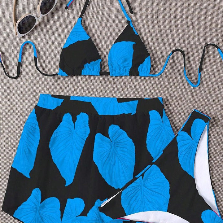 Damen Bikiniset mit modischem Rock und Triangle-Oberteil Echo Archiv