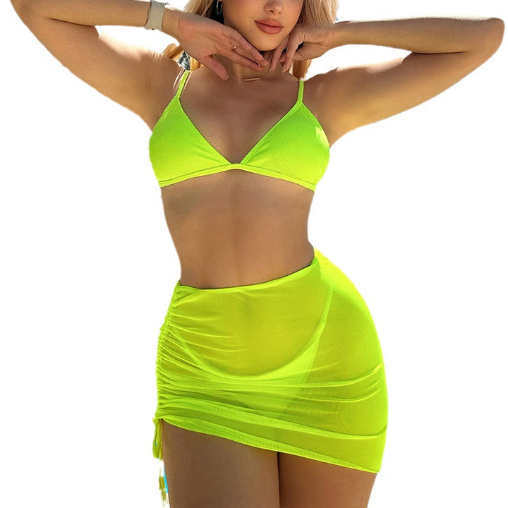 Damen Bikini-Set mit verstellbaren Trägern und fließendem Wickelrock Echo Archiv