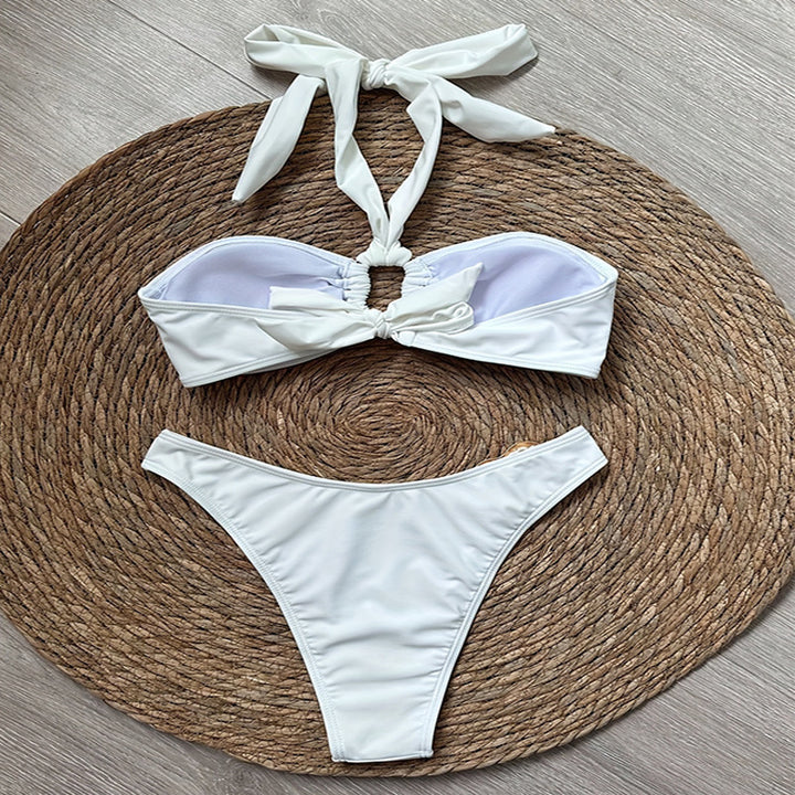 Damen Bikini Oberteil und Hochsitz-Höschen Set Echo Archiv