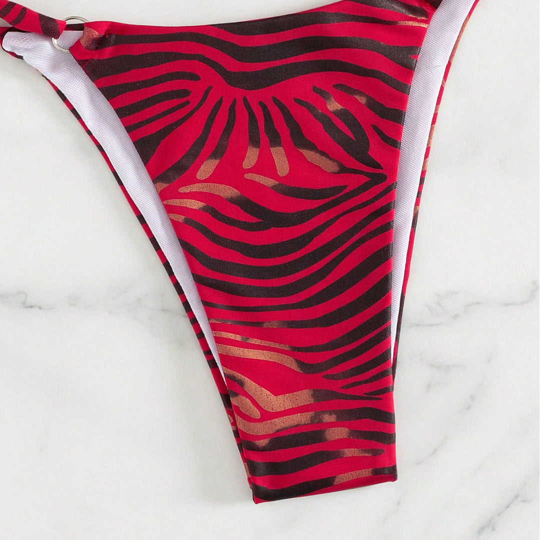 Damen Triangel-Bikini mit trendy Tierdruck Echo Archiv