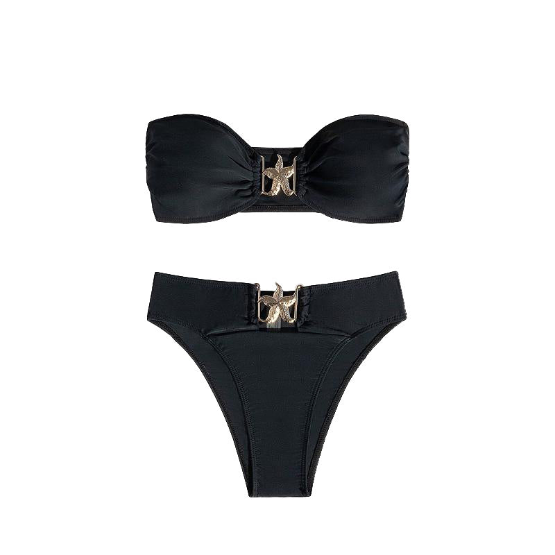 Damen Bandeau-Bikini mit elegantem Designelement Echo Archiv
