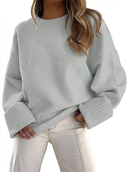 Damer bekväm oversized tröja med strukturerad fleece Eva Jonsson