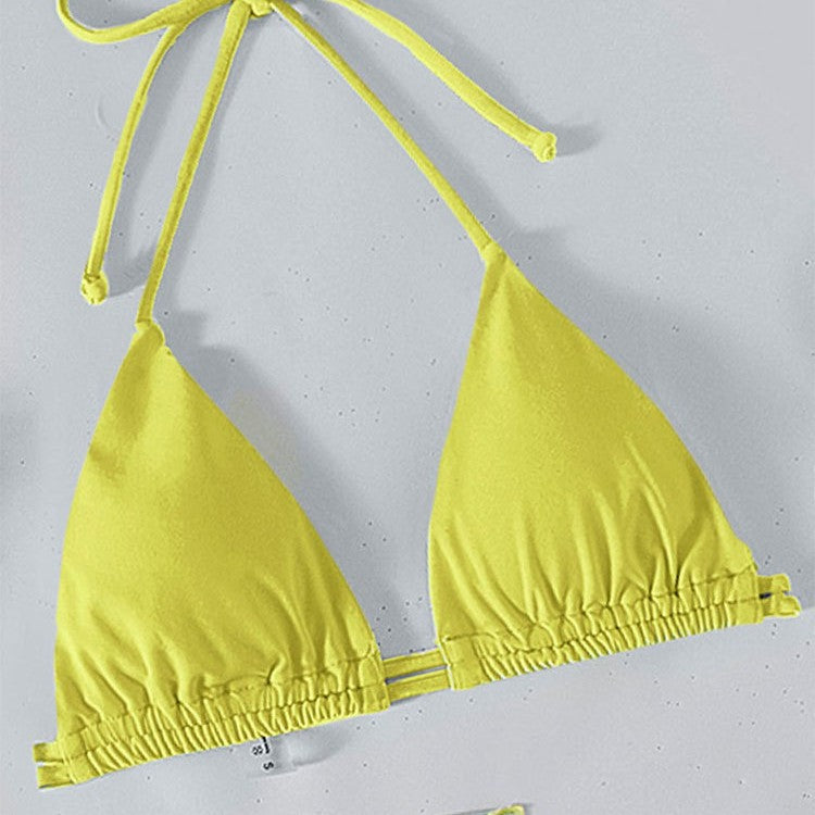 Damen Bikini mit verstellbaren Trägern und transparentem Wickelrock Echo Archiv