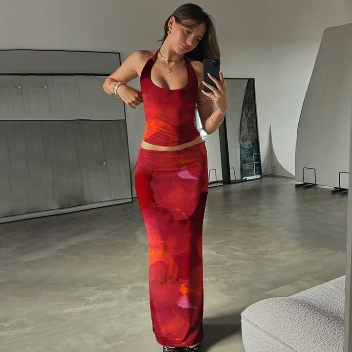 Damer Elegant Maxiklänning med förförisk Halsband Mirla-Eva Jonsson